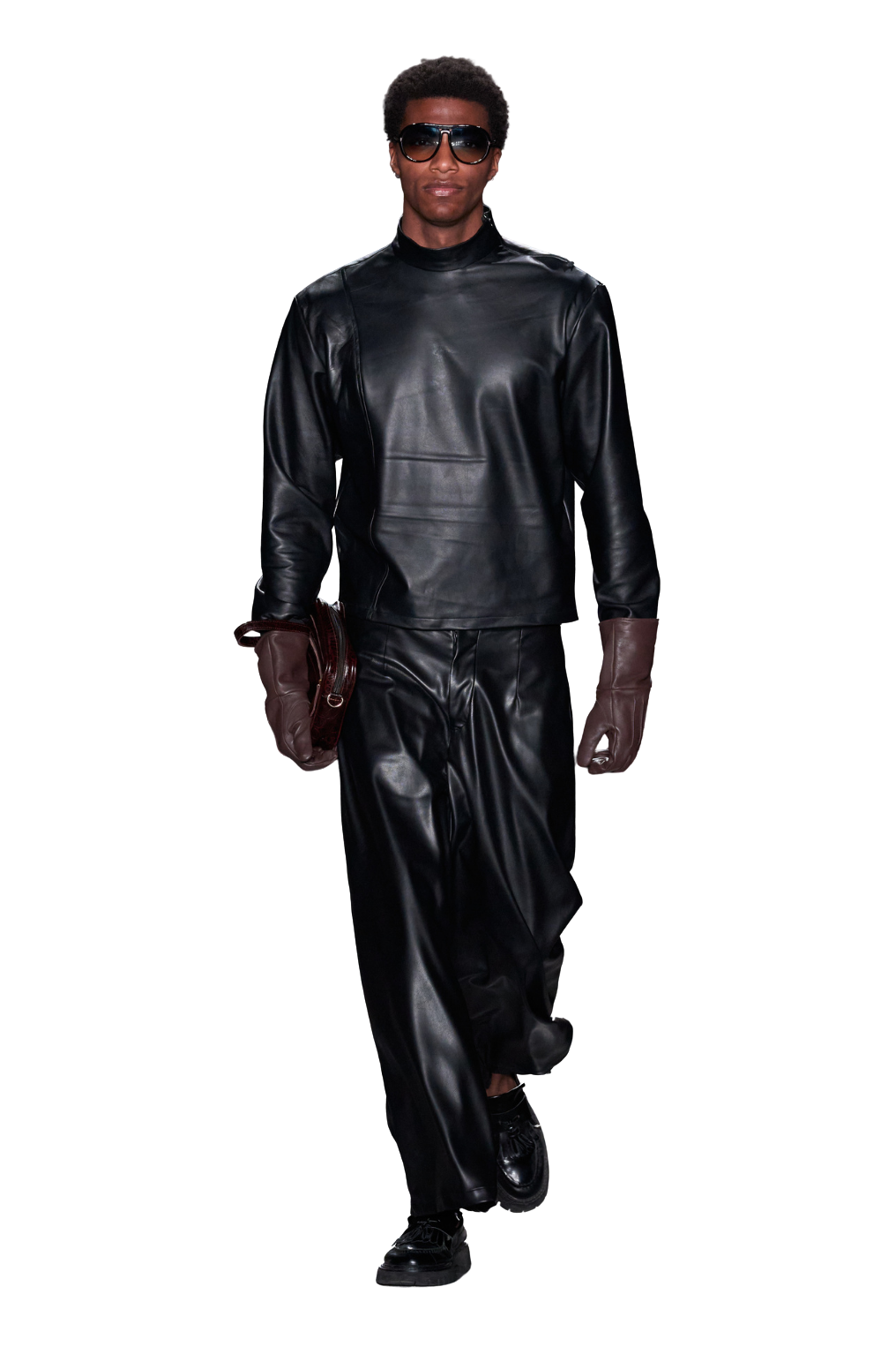 Leather Shirt and Pants