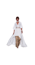Hi-Low Dress with Camo Pants